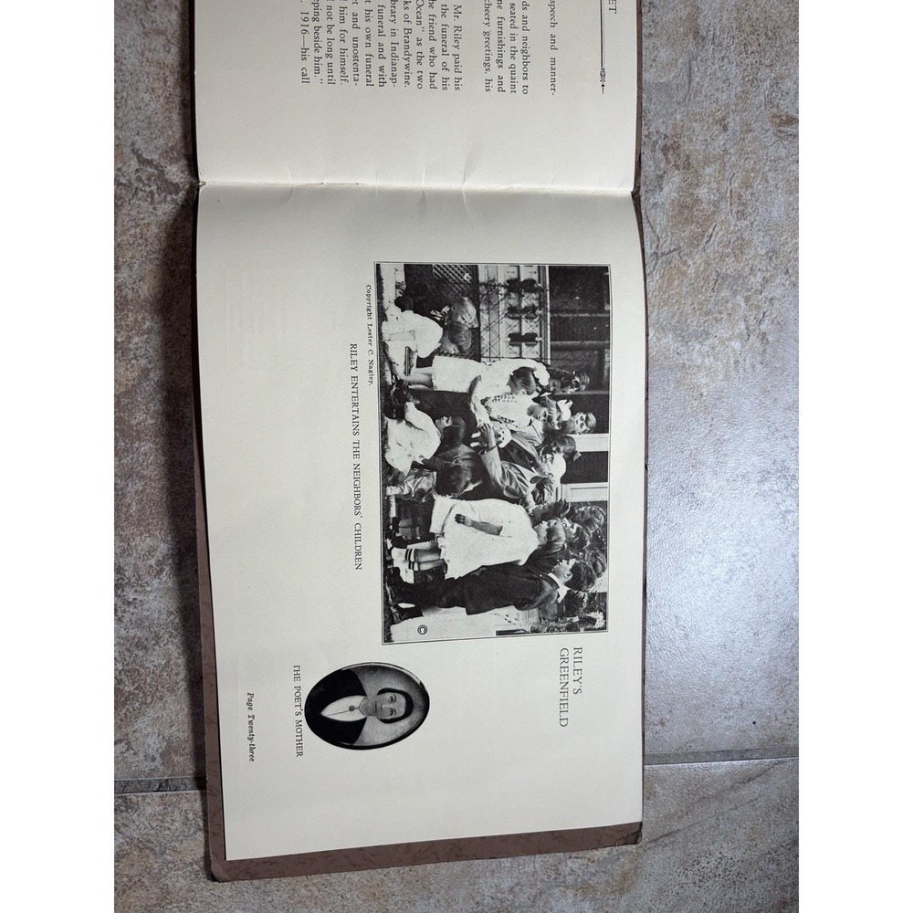 1926 James Whitcomb Riley Greenfield Indiana Souvenir Book Minnie Belle Mitchell - Picture 5 of 5